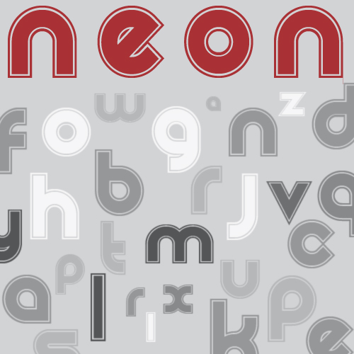 Illustration for Neon font