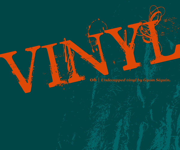 Illustration for Undecapped Vinyl font