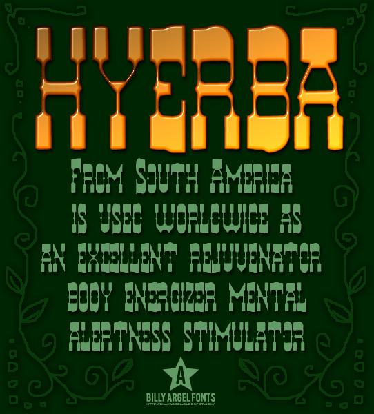 Illustration for Hyerba font