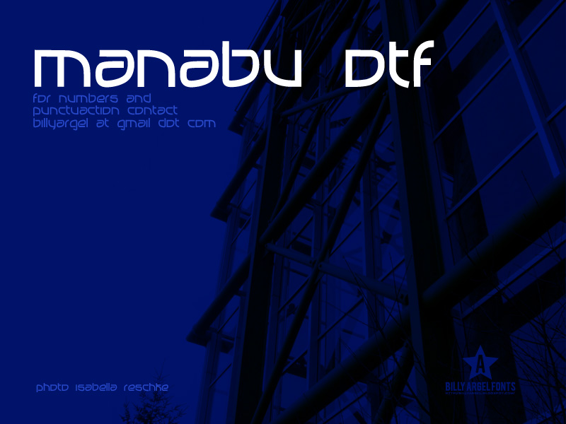Illustration for Manabu font