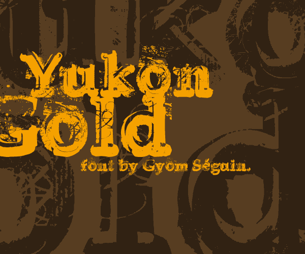Illustration for Yukon Gold font