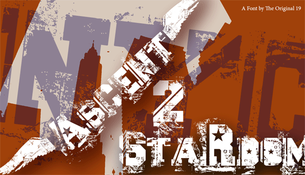 Illustration for Ascent 2 Stardom font