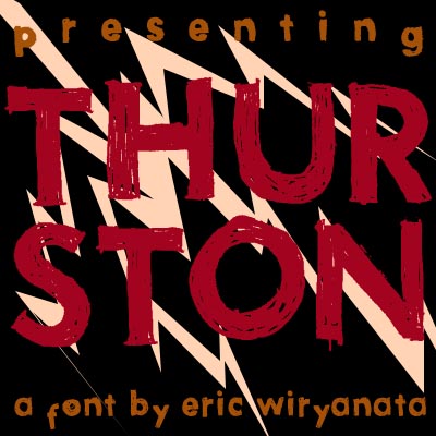 Illustration for Thurston Erc font