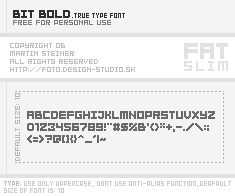 Illustration for BitBold font