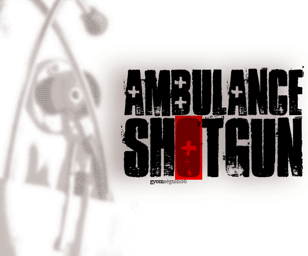 Illustration for Ambulance Shotgun font