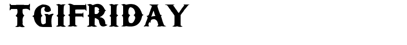TGIFriday font
