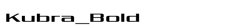 Kubra_Bold font