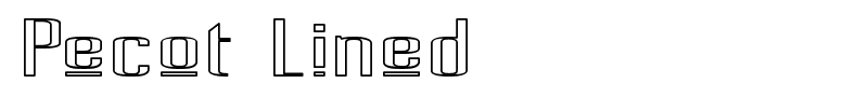 Pecot Lined font