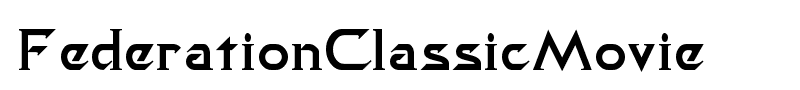 FederationClassicMovie font