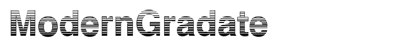 ModernGradate font