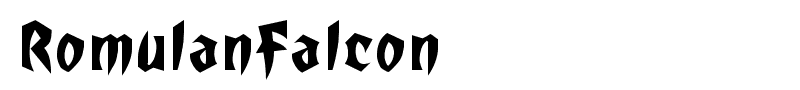 RomulanFalcon font