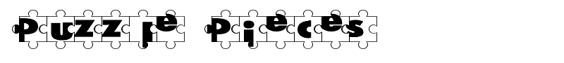Puzzle Pieces font