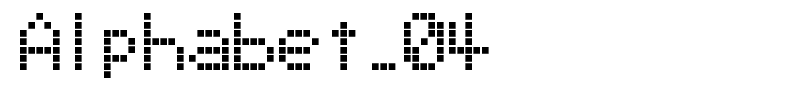 Alphabet_04 font
