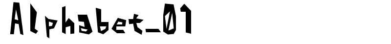 Alphabet_01 font