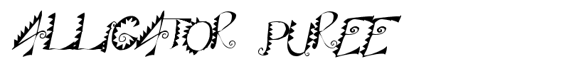 Alligator Puree font