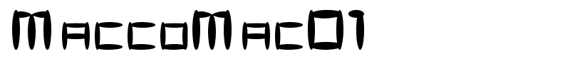 MaccoMac01 font