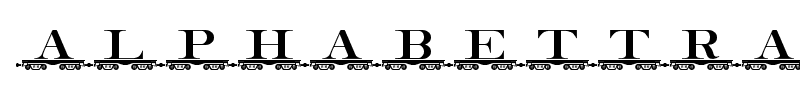 alphabettrain font