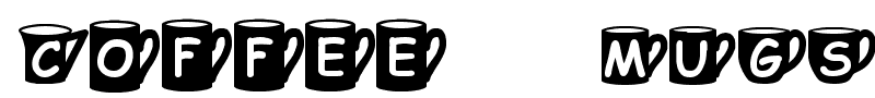 Coffee  Mugs font