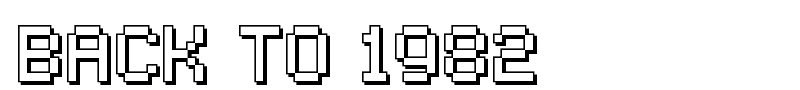 Back to 1982 font
