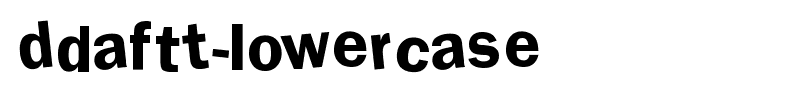 DdaftT-lowercase font