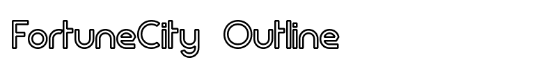 FortuneCity Outline font