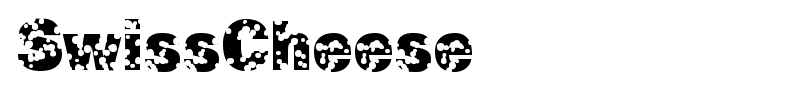 SwissCheese font