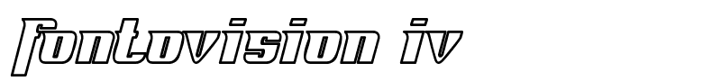Fontovision IV font