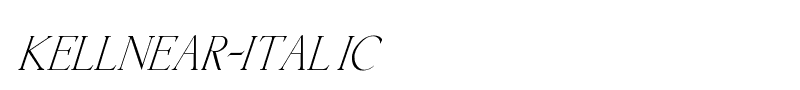 Kellnear-Italic font