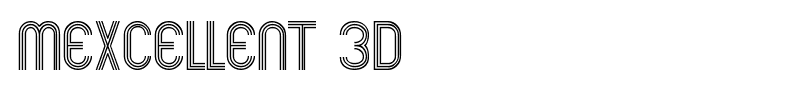Mexcellent 3D font