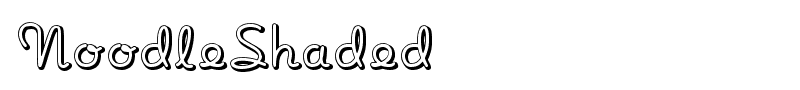 NoodleShaded font