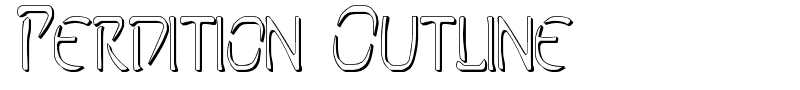 Perdition Outline font