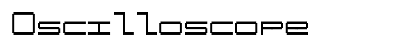 Oscilloscope font