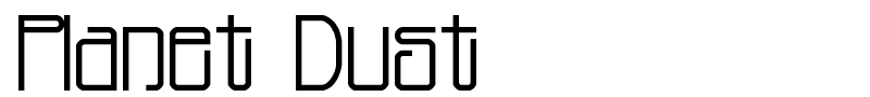 Planet Dust font