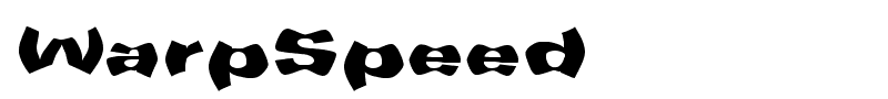 WarpSpeed font