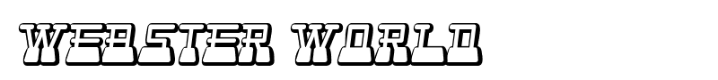 Webster World font