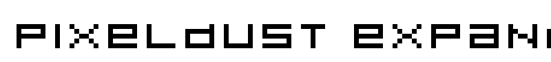 Pixeldust Expanded font