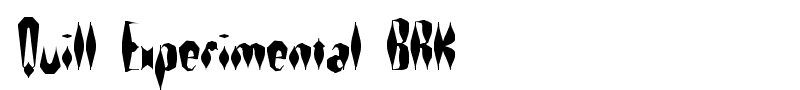 Quill Experimental BRK font