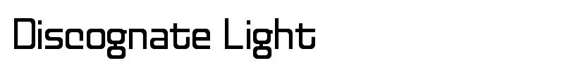 Discognate Light font