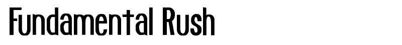 Fundamental Rush font