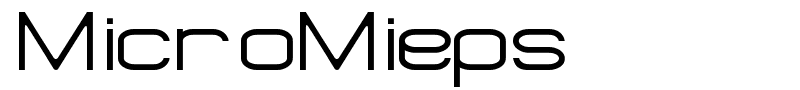 MicroMieps font