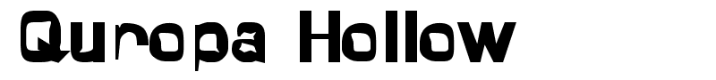 Quropa Hollow font