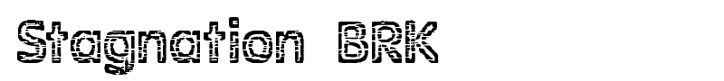 Stagnation BRK font