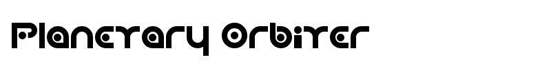 Planetary Orbiter font