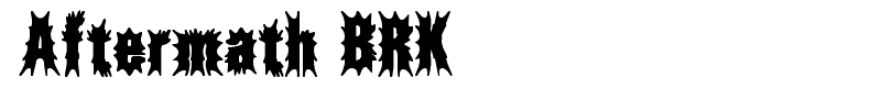 Aftermath BRK font