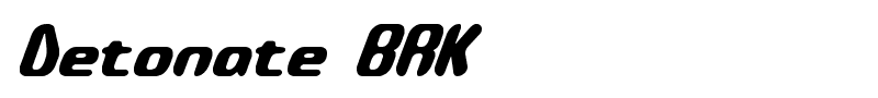 Detonate BRK font