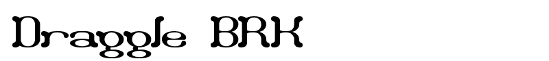 Draggle BRK font