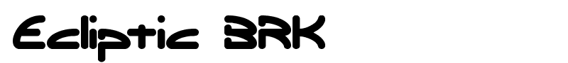 Ecliptic BRK font