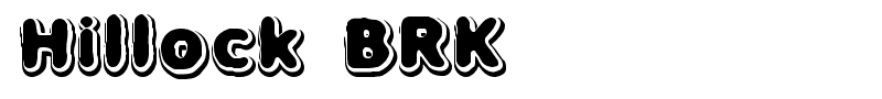 Hillock BRK font