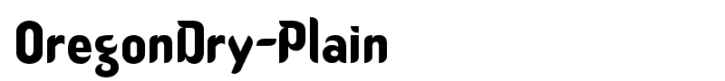OregonDry-Plain font