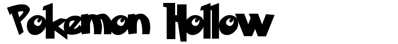 Pokemon Hollow font